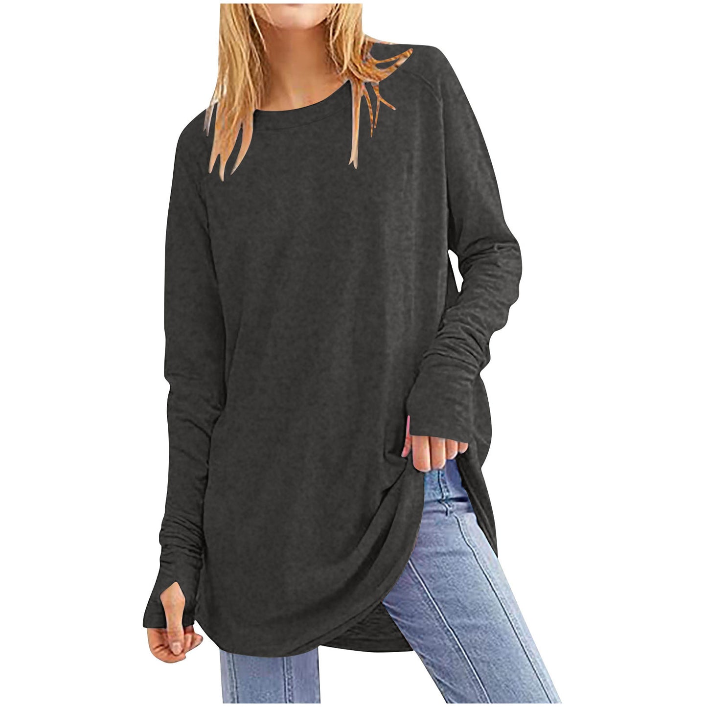 IvyShape | Lightweight Round Neck Sweater for Women