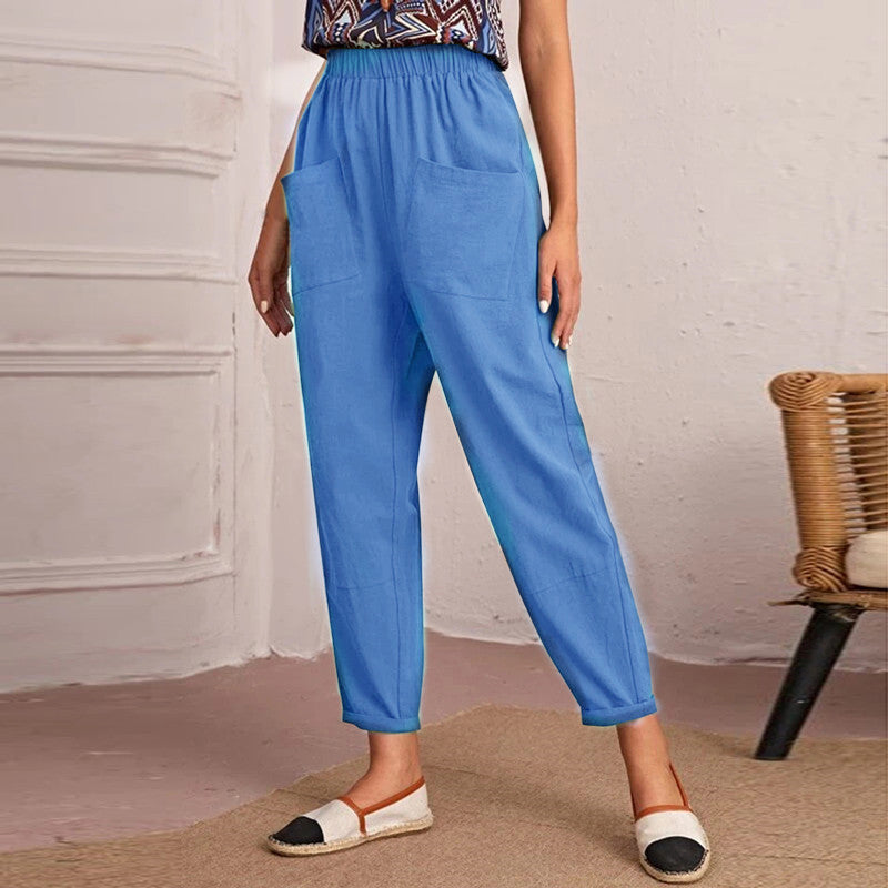 Women Relaxed Fit Cargo Pants with Pockets Ivyshape