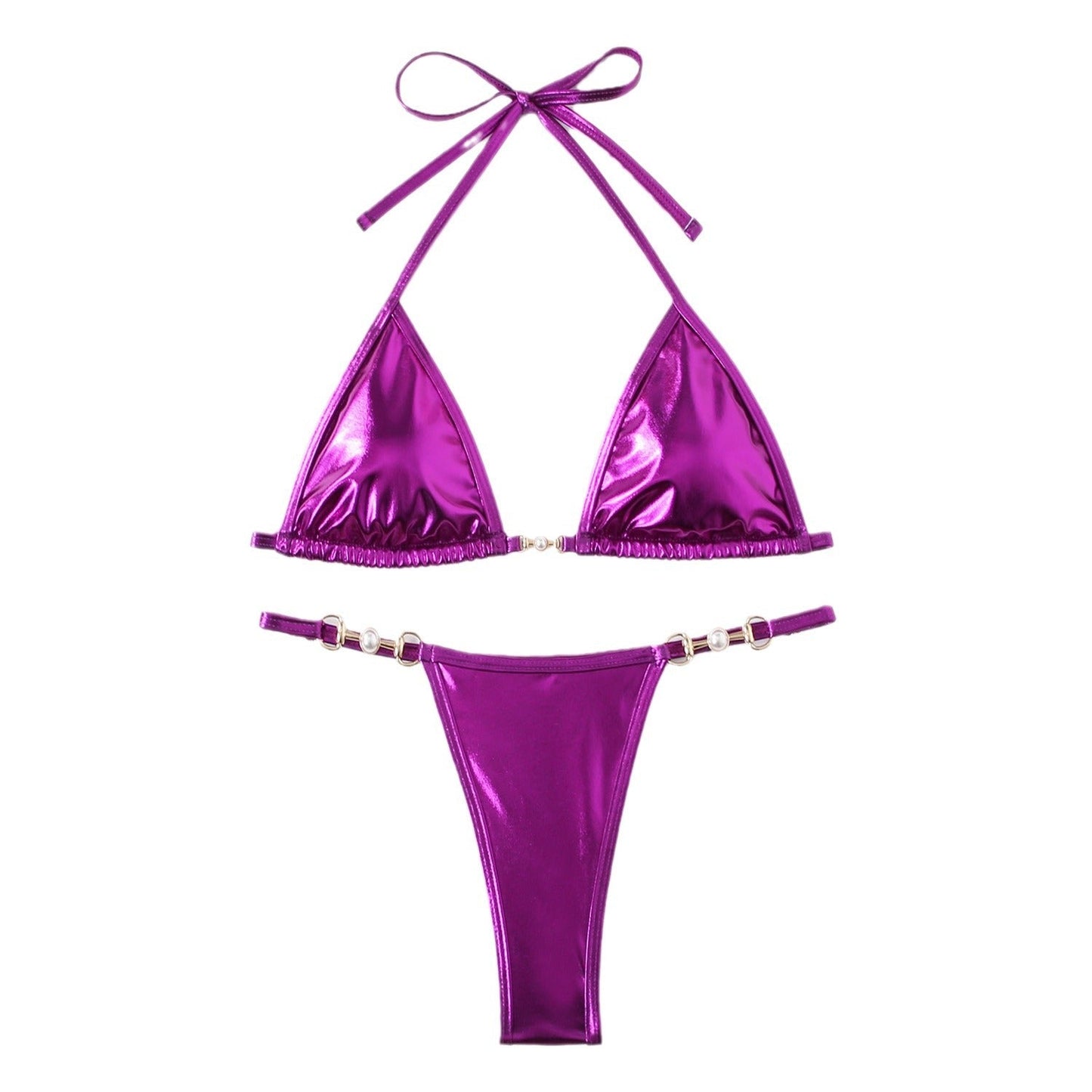 Women's Luxury Bikini Set with Triangle Top and Adjustable Straps Ivyshape