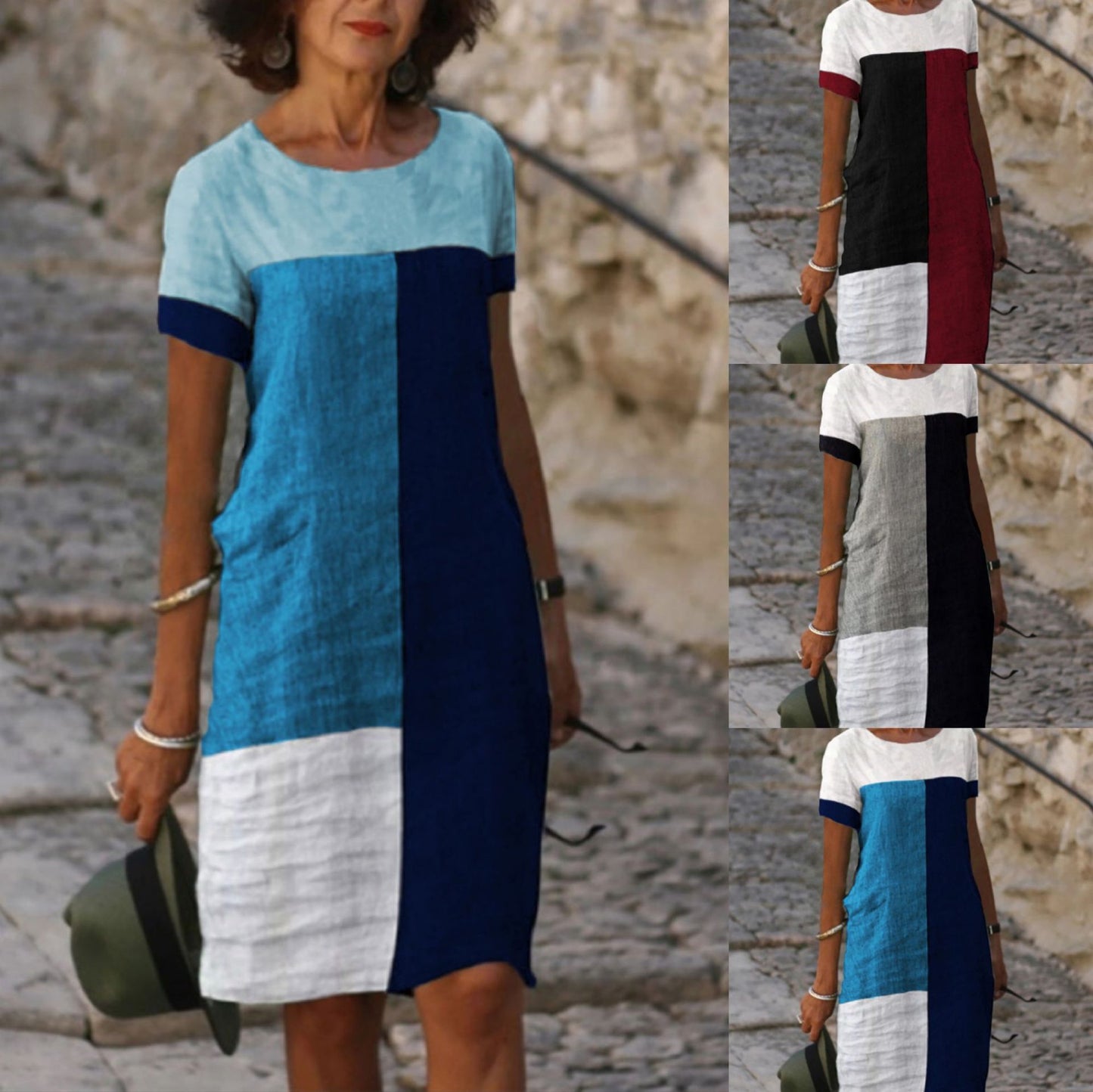 Women Artistic Graphic Midi Dress Ivyshape