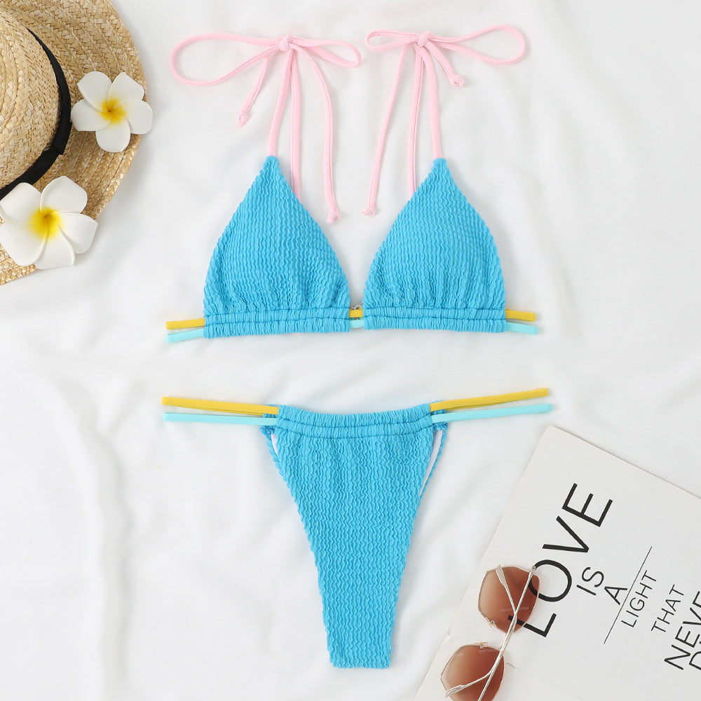 Women’s triangle bikini with adjustable straps and elastic waistband Ivyshape