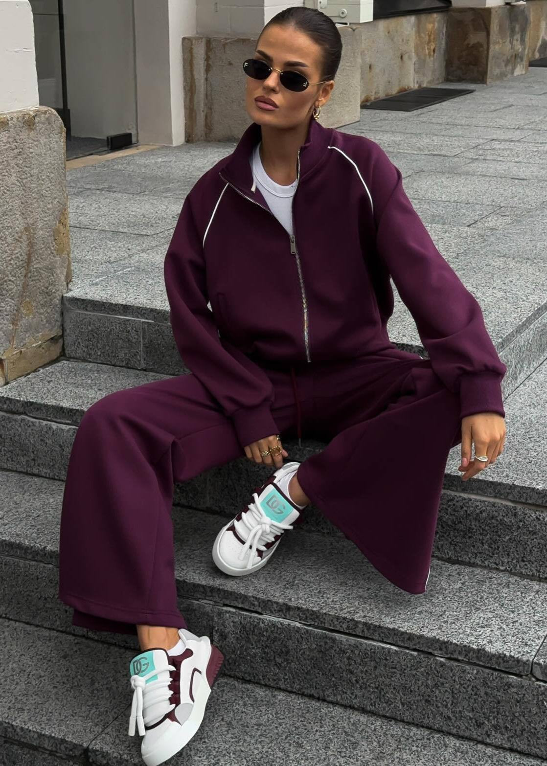 Ivyshape | Tracksuit Set Sporty Luxe