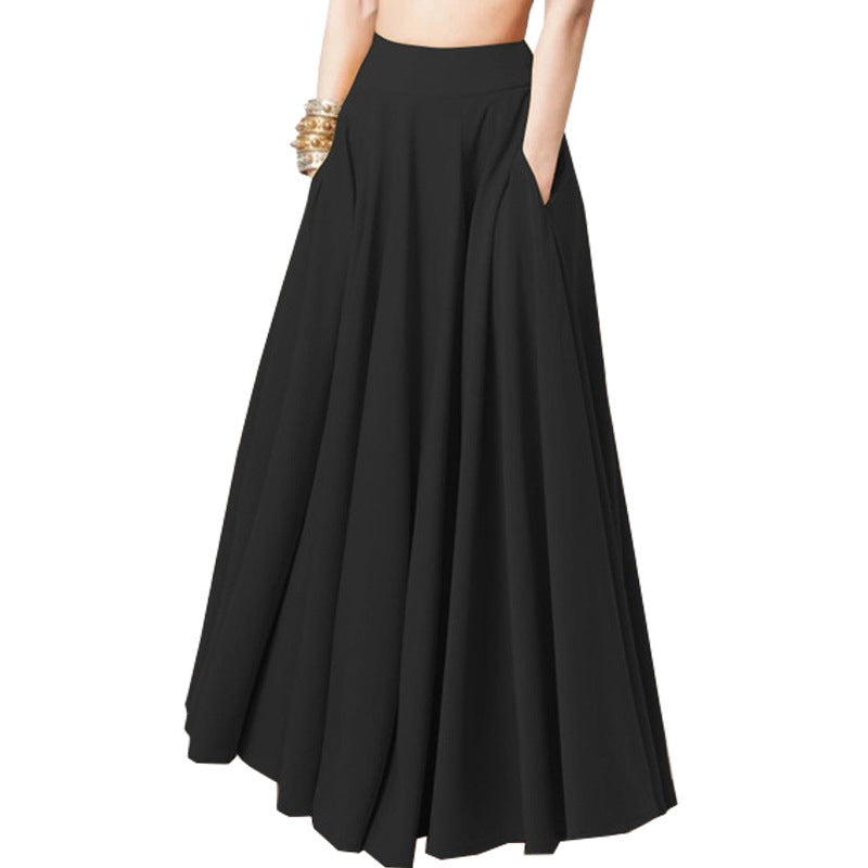Women Airy Maxi Skirt with High Waist Ivyshape