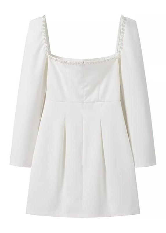 Ivyshape | Trim Square Neck Mini Dress