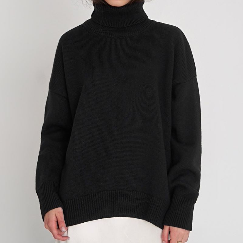 Ivyshape | Cozy Turtleneck Sweater