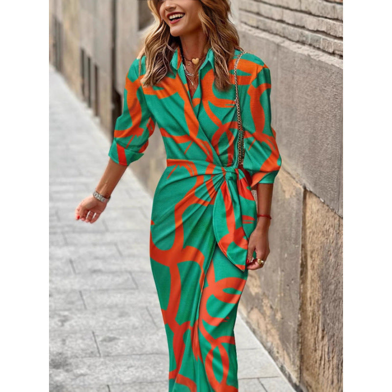 Women Elegant Wrap Dress Ivyshape