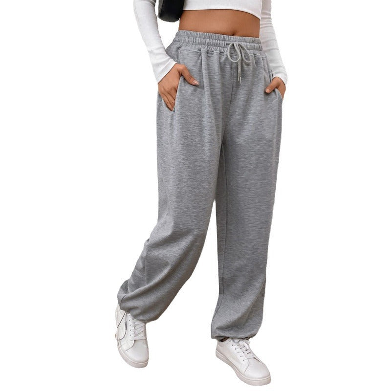 IvyShape | Casual Drawstring Sweatpants with Adjustable Cuffs