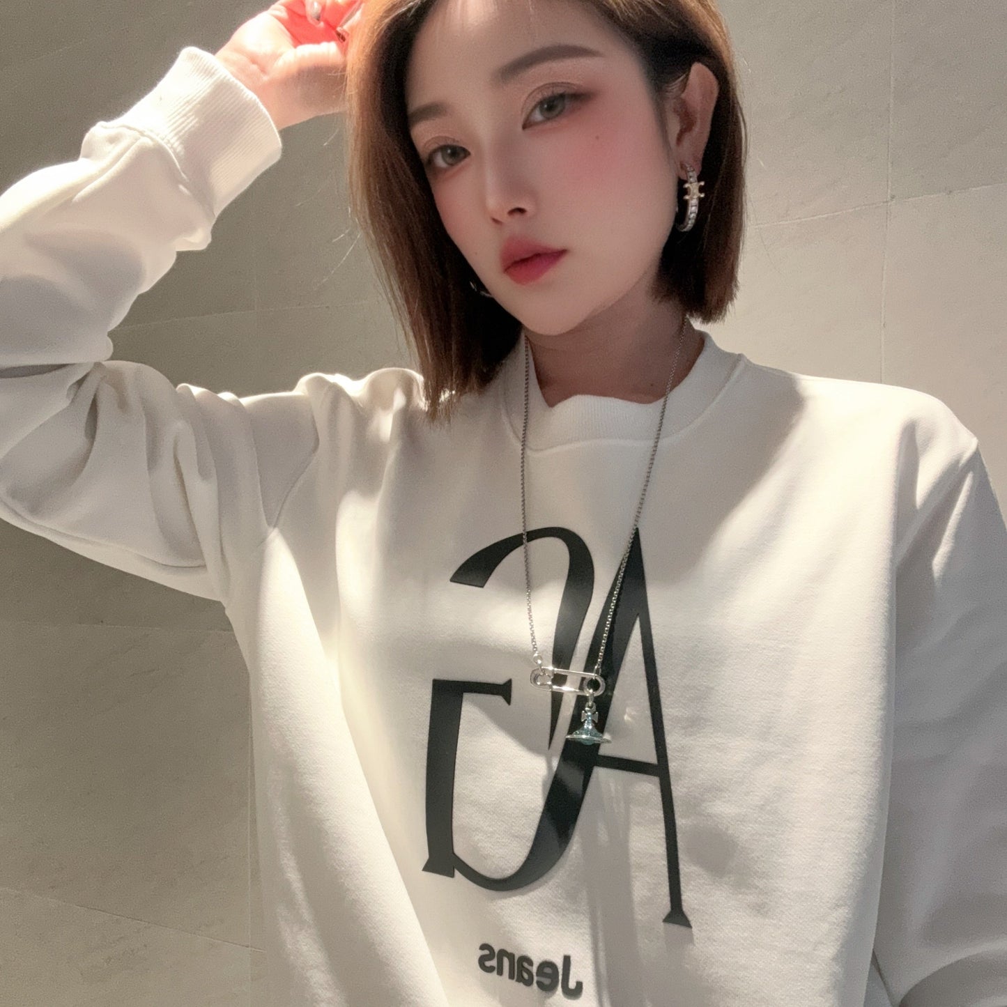 IvyShape | Thickened Sweatshirt Trendy Round Neck