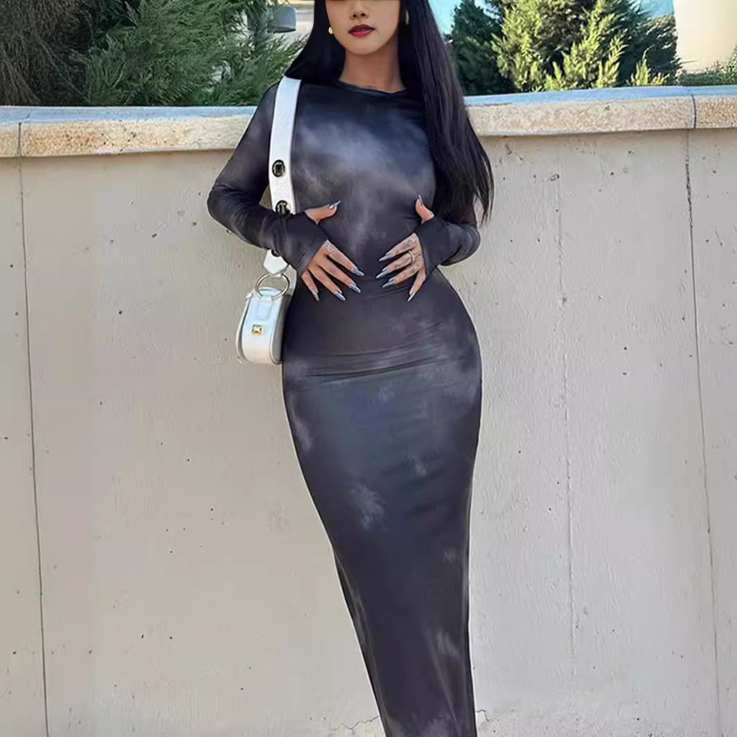 Women Fitted Long Sleeve Dress Ivyshape