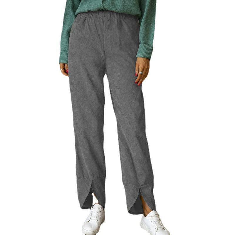 Women's Elevated Split Hem Pants Ivyshape