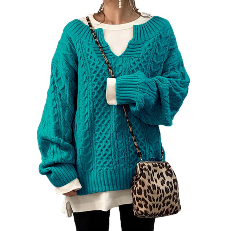 IvyShape | Casual Cable Knit Women's Sweater