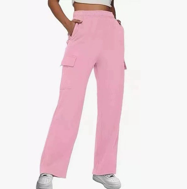 Women Cargo Pants with Wide Leg and Practical Side Pockets Ivyshape