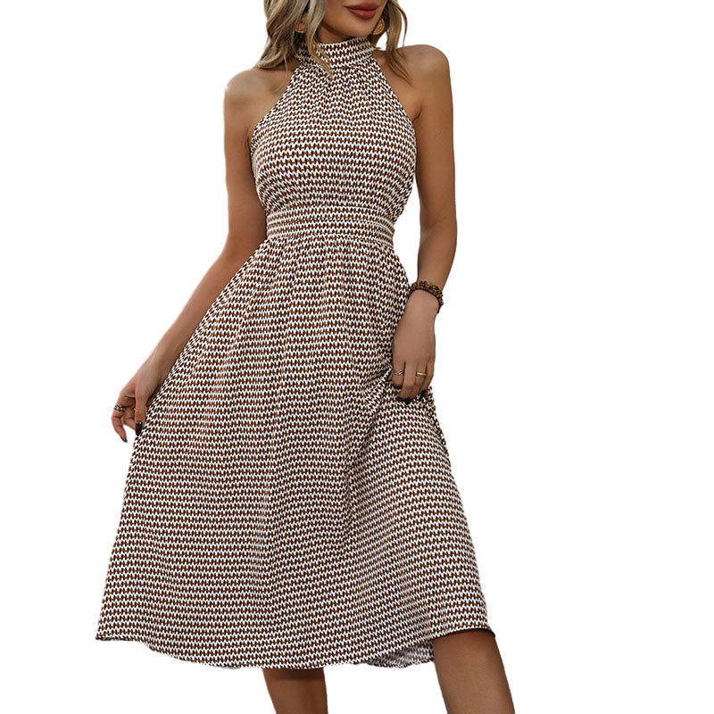 Ivyshape | Women Dress High Waist Plaid Dress