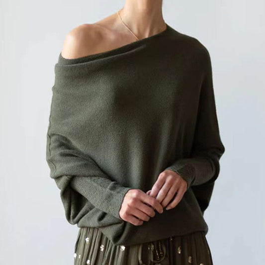 IvyShape | Cozy Temperament Pleated Knitted Pullover