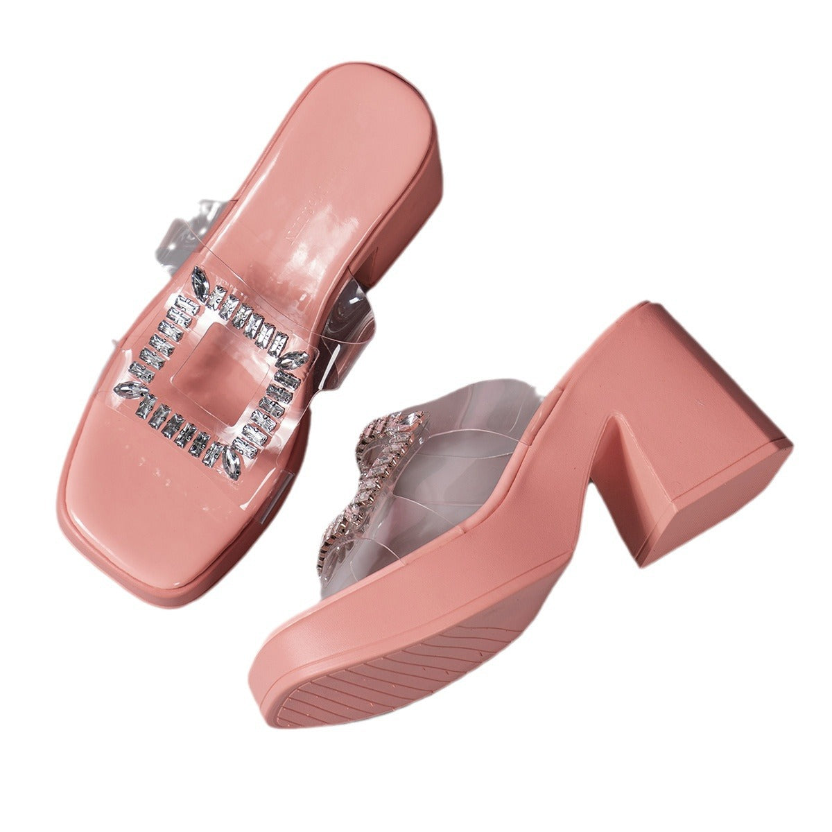 Women’s High Heels with Glitter Stone Decoration Ivyshape