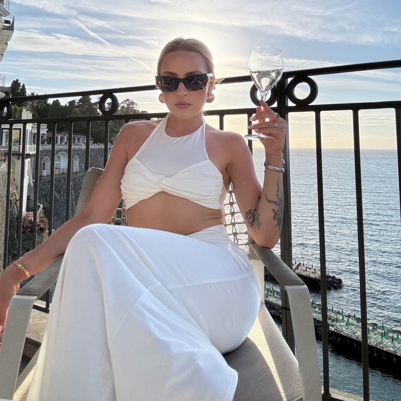 Women Elegant Two-Piece Set with Wrap Design Ivyshape