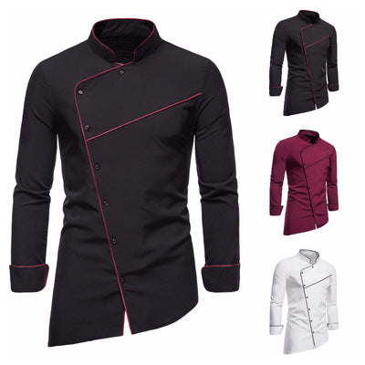 Men's chef jacket with stylish accents and professional cut Ivyshape