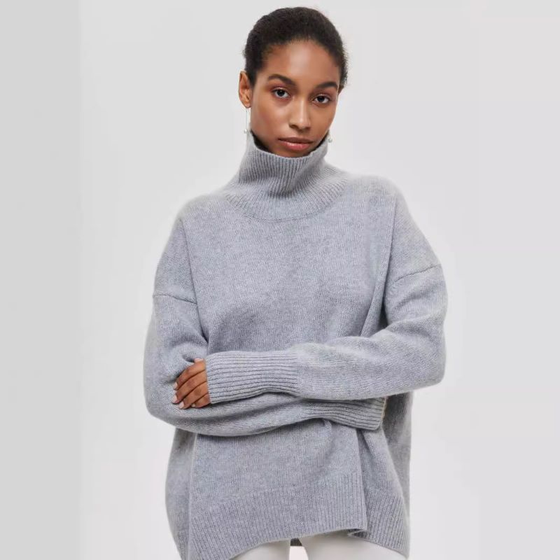 Ivyshape | Cozy Turtleneck Sweater