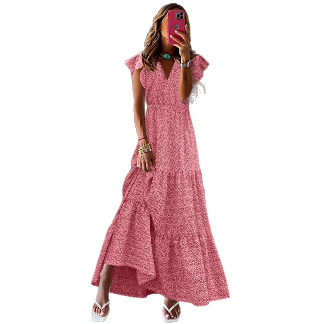 High-quality women's maxi dress with swaying skirt Ivyshape