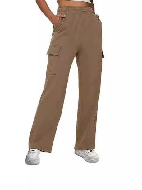 Women Cargo Pants with Wide Leg and Practical Side Pockets Ivyshape