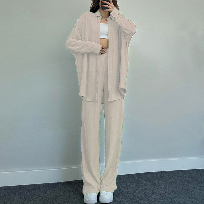 Women's casual jumpsuit with chic shirt Ivyshape