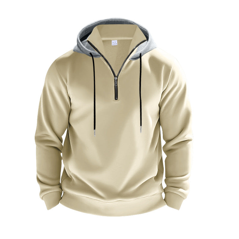 Men's hoodie with modern zipper and breathable fabric quality Ivyshape