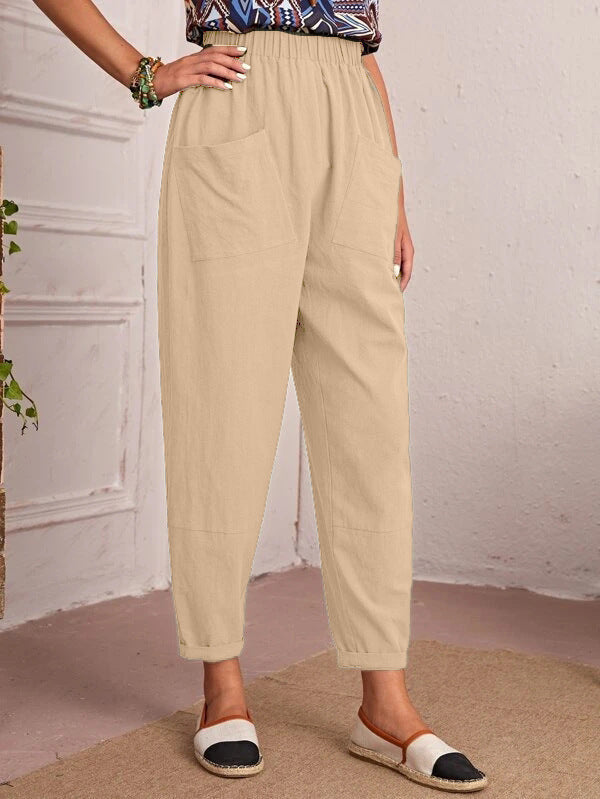 Women Relaxed Fit Cargo Pants with Pockets Ivyshape