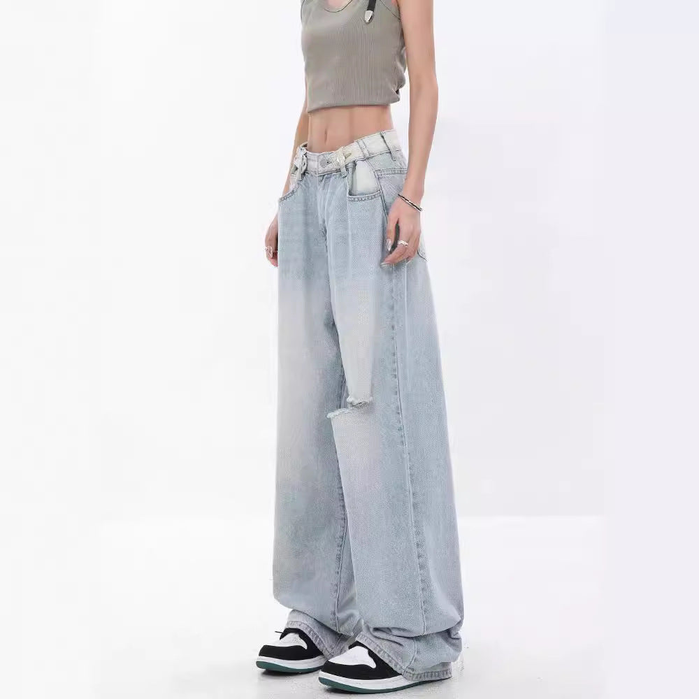 Women Baggy Jeans with High Waist and Casual Fit Ivyshape
