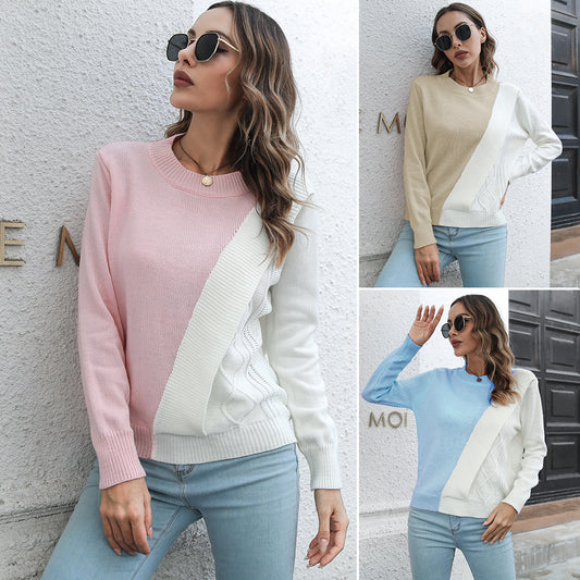 Ladies fashionable sweater with textured design Ivyshape