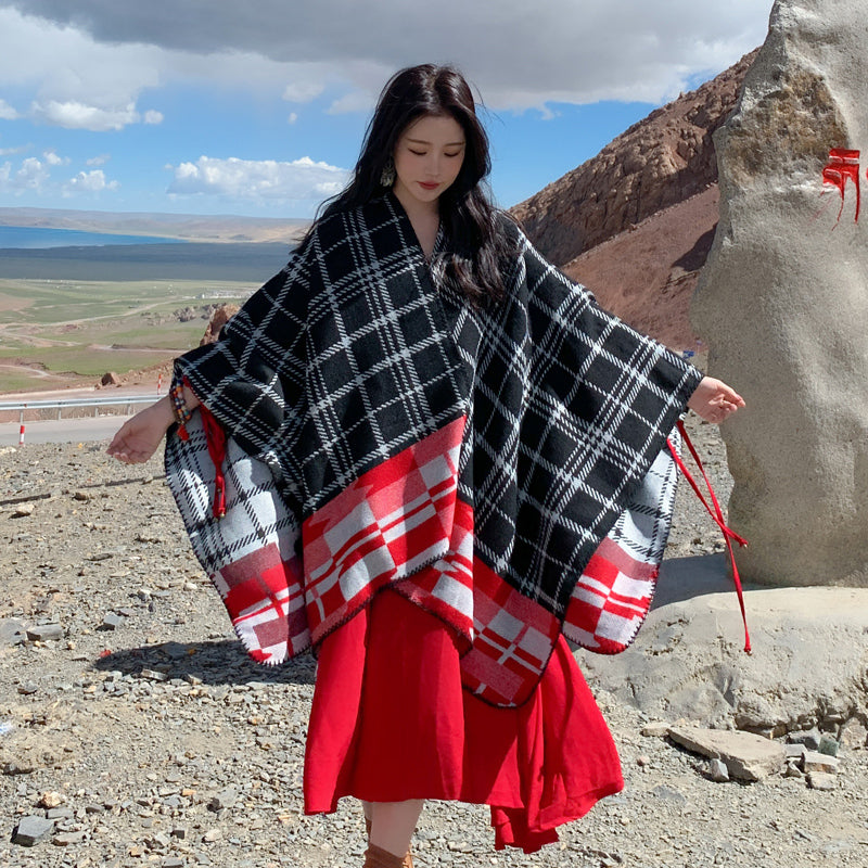 Tibetan shawl cloak Warm Scarf