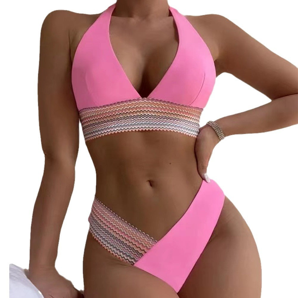 Women's bikini set with modern cut and elegant band Ivyshape