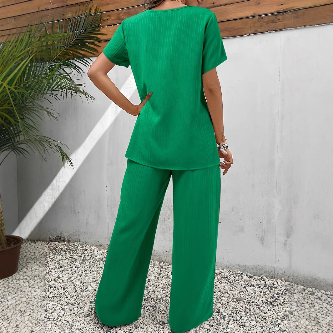 Elegant pleated two-piece set for ladies Ivyshape