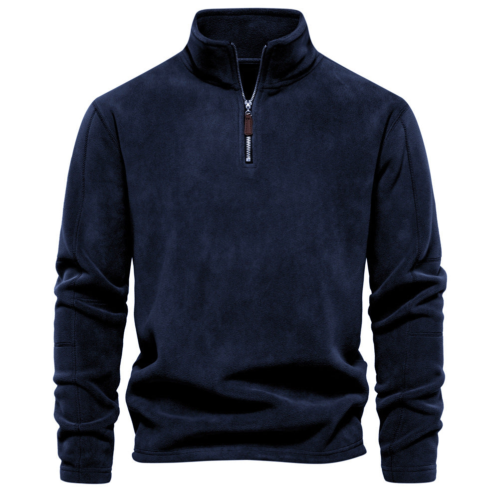 Men's microfleece pullover with half zip Ivyshape