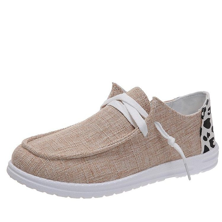 Ladies Comfortable Casual Shoes with Fashionable Design and Elastic Inserts Ivyshape