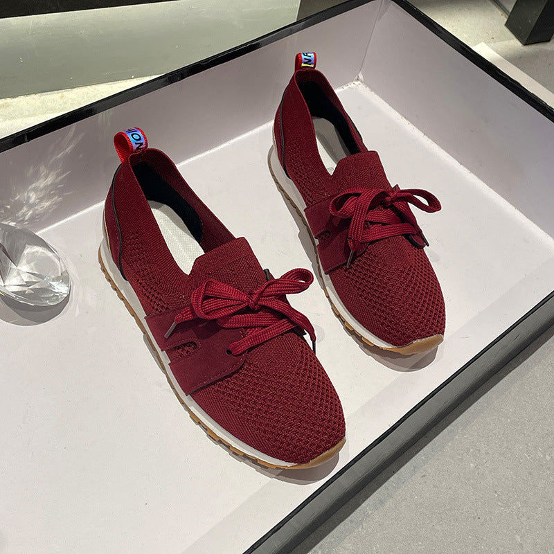 Ladies sporty mesh sneakers with breathable upper material Ivyshape