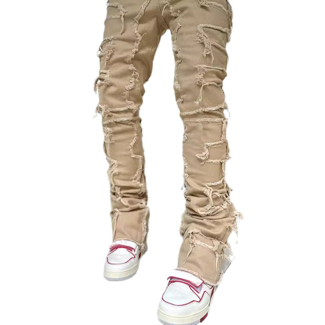 Men's Fashion Ripped Skinny Jeans in Casual Street Style Ivyshape