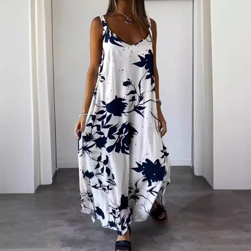 Women Flowing Floral Maxi Dress Ivyshape
