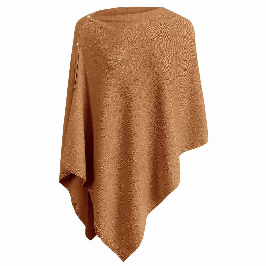 Women's versatile poncho made from high-quality material blend Ivyshape