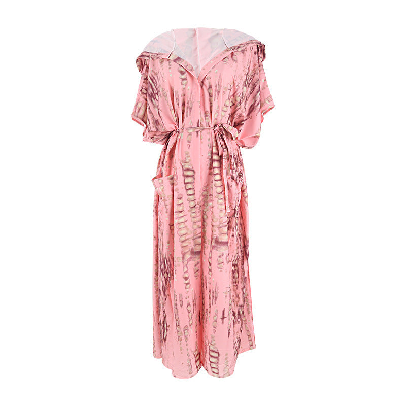 Women's Beach Kaftan with Hood and Airy Fit Ivyshape