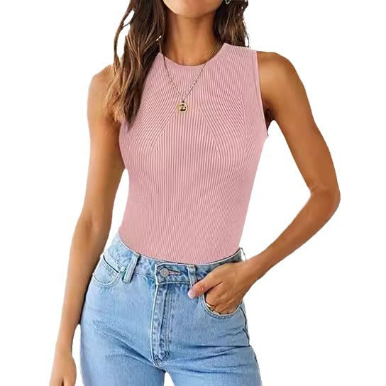 IvyShape | Trendy Solid Color Slim Fit Layering Top