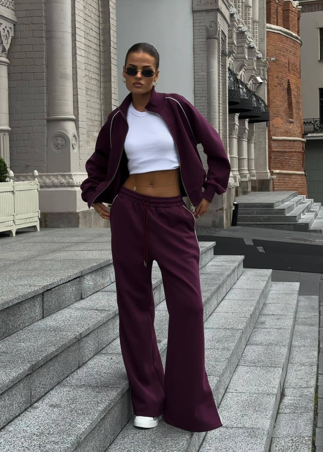 Ivyshape | Tracksuit Set Sporty Luxe