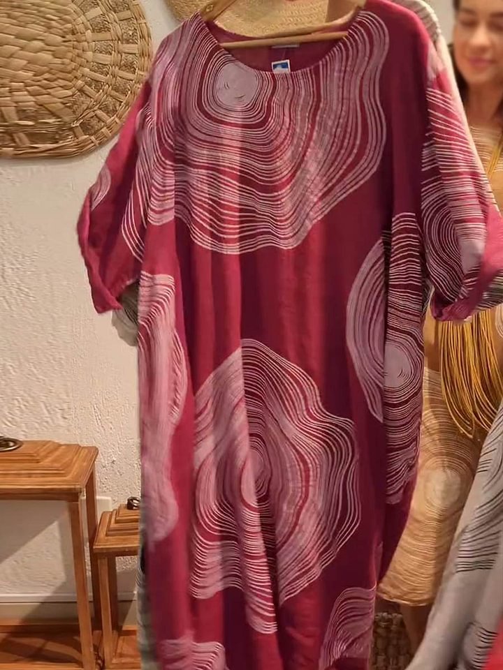 Women Artistic Patterned Shift Dress Ivyshape