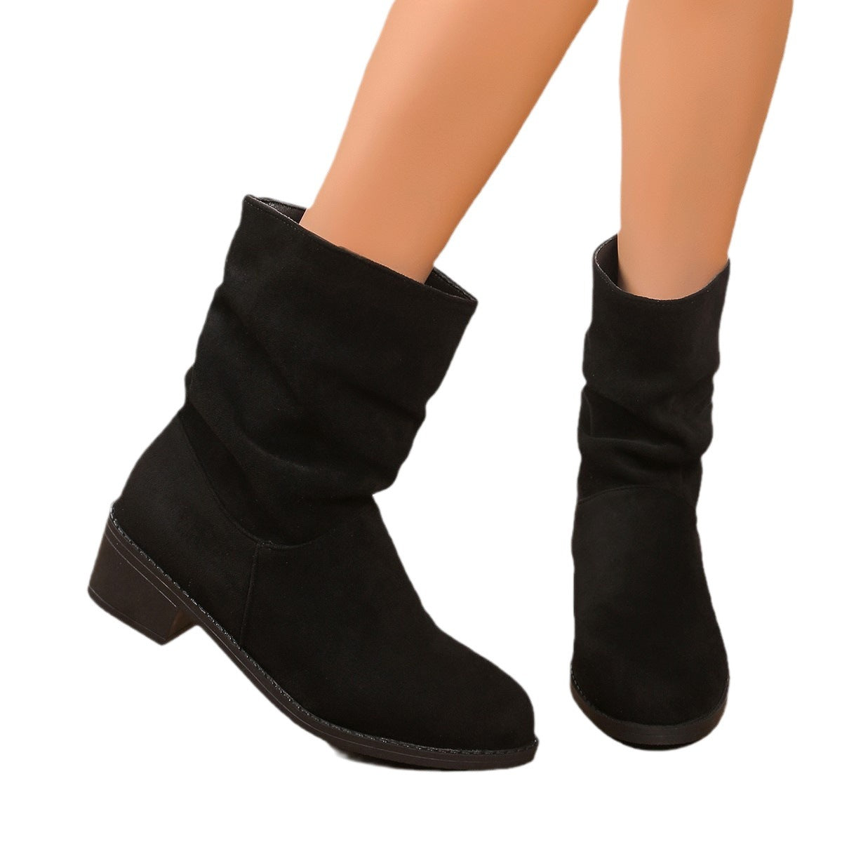 Women's Fashion Boots with Casual Slouch Design Ivyshape