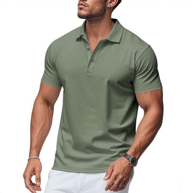 Men's polo shirt with modern quick-drying fabric and elegant fit Ivyshape