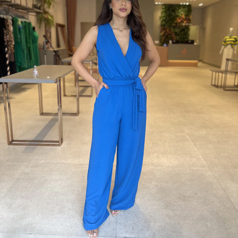 Women Elegant Wide Leg Jumpsuit Ivyshape