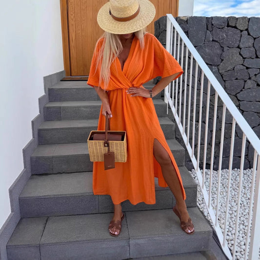 Elegant wrap dress for women Ivyshape