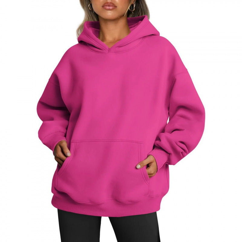 Women's Plus Size Hoodie with Practical Pockets and Casual Cut Ivyshape