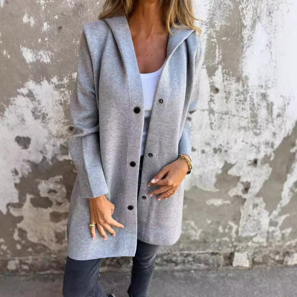 Women's fashionable long blazer Ivyshape