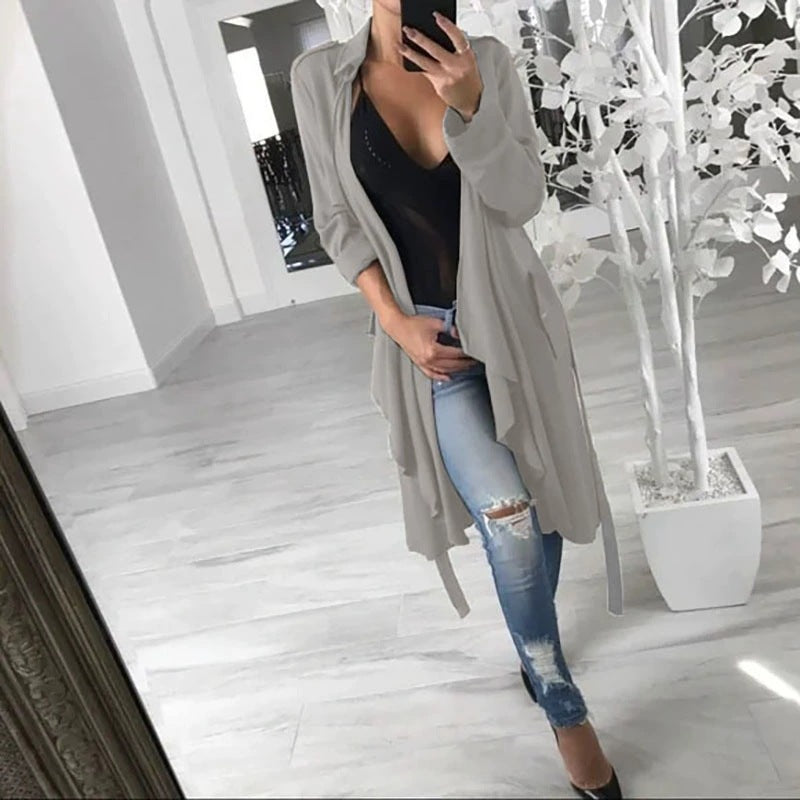 Women's fashionable trench coat Ivyshape