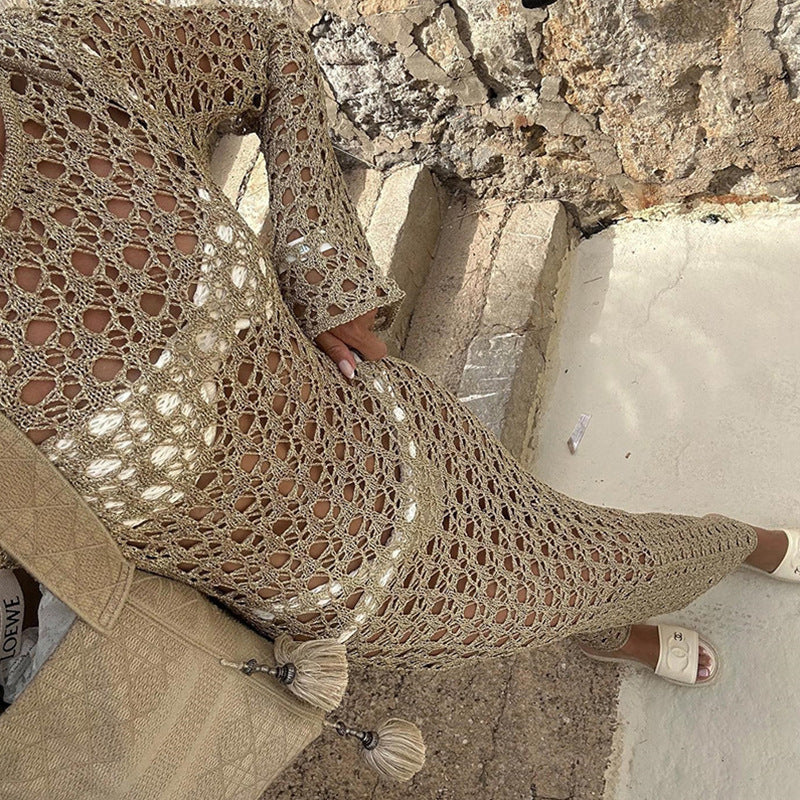 Women’s knitted dress in Boho style Ivyshape